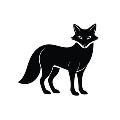 black cat silhouette vector image illustration and artwork on white background