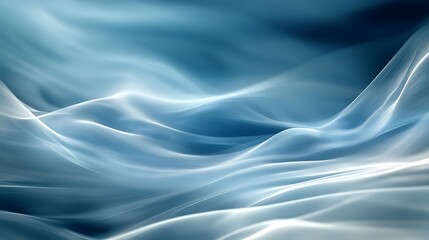 Naklejka premium Abstract Blue Wave Pattern Digital Art