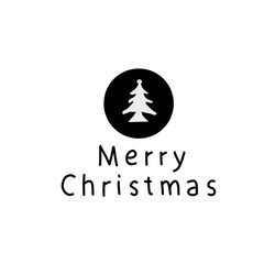 Merry Christmas text tree