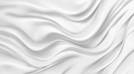 Obraz premium Smooth White Flowing Abstract Silk Texture Design