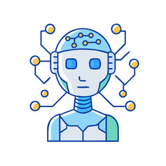 ai robot icon, ai robot vector illustration-simple illustration of ai robot, perfect for ai robot logos and icons