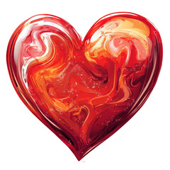 vector art a shaped of heart on a transparent background