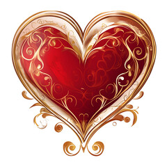 vector art a shaped of heart on a transparent background