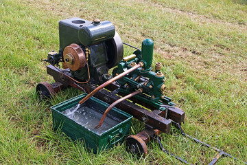 Vintage static engine and pump