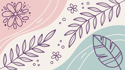 Playful Abstract Vector with Pastel Scribbles, Brush Strokes, and Hand-Drawn Patterns in Soft Shades of Pink, Lavender, Mint, and Baby Blue, Perfect for Cheerful and Whimsical Designs