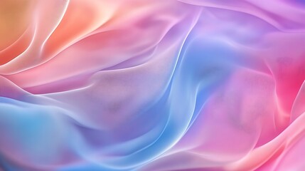 Fototapeta premium Abstract Pastel Fabric Draped Swirls Soft Hues