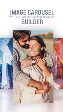 Image Carousel Builder for Vertical Stories Opener or Social Media