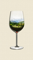 glass of wine