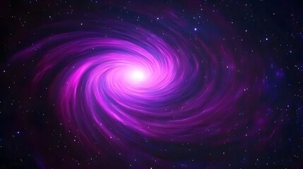 Fototapeta premium Stunning Purple Spiral Galaxy Nebula Cosmic Background