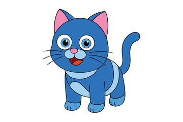 Cute Animal Vector art in Illustration on a White Background