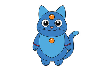 Cute Animal Vector art in Illustration on a White Background