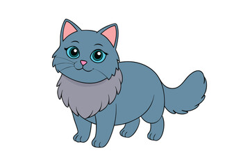 Cute Animal Vector art in Illustration on a White Background