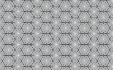 Islamic Dotted Pattern Design with Vector. Black color Islamic Pattern Vector Design.