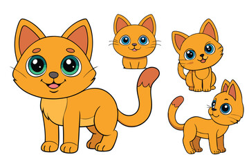 Cute Animal Vector art in Illustration on a White Background