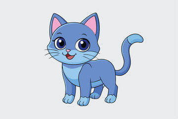 Cute animal Vector art in Illustration on a White Background