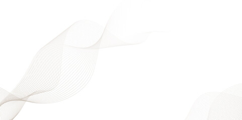 Abstract modern wavy lines background,  gray and white wavy lines and dots Pattern background, illustration of overlapping curved gray lines forming a flowing wave pattern on a white background,