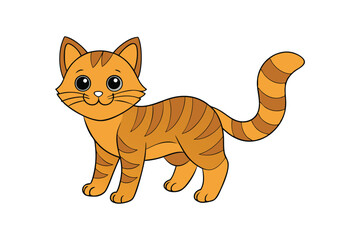 Cute Animal Vector art in Illustration on a White Background