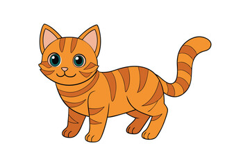 Cute Animal Vector art in Illustration on a White Background