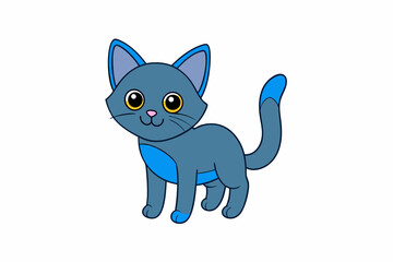 Cute Animal Vector art in Illustration on a White Background