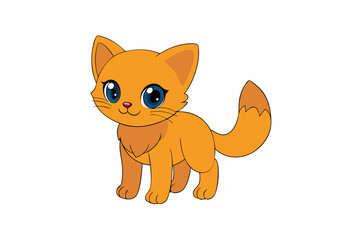 Cute Animal Vector art in Illustration on a White Background