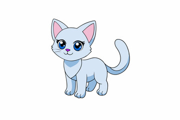 Cute Animal Vector art in Illustration on a White Background