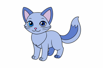 Cute Animal Vector art in Illustration on a White Background