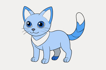 Cute Animal Vector art in Illustration on a White Background