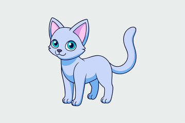 Cute Animal Vector art in Illustration on a White Background