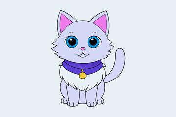 Cute Animal Vector art in Illustration on a White Background