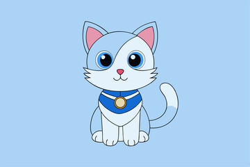 Cute Animal Vector art in Illustration on a White Background