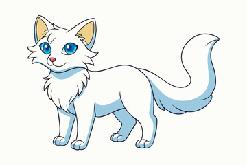 Cute Animal Vector art in Illustration on a White Background
