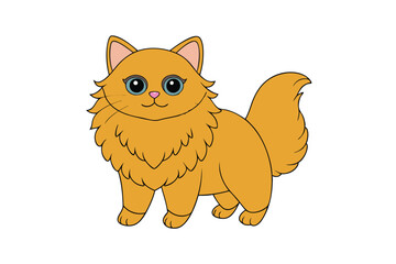 Cute Animal Vector art in Illustration on a White Background
