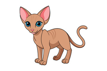 Cute Animal Vector art in Illustration on a White Background
