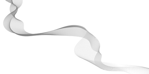 Abstract background with waves lines and smoke, Modern abstract glowing wave background, geometric border pattern abstract white and gray wave geometric Technology, Isolated on white background.