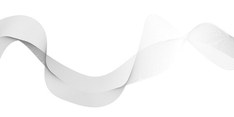 Abstract gray wave line Background, technology, data science, digital dynamic wave of particles, geometric border pattern, abstract minimalist wave lines white background.