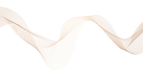 Fototapeta premium luxury abstract shiny golden wave line on transparent background, abstract waves with white and gold orange gradient texture, abstract colorful flowing shapes design.