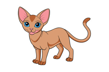 Cute Animal Vector art in Illustration on a White Background
