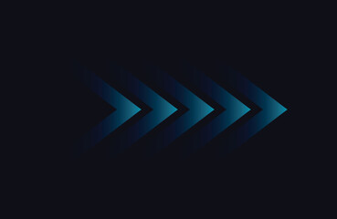 Direction Arrow Abstract backgrount. Blue retro style direction arrow gradiant shape background.