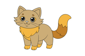 Cute Animal Vector art in Illustration on a White Background
