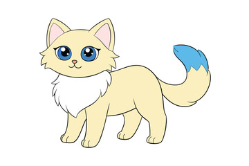 Cute Animal Vector art in Illustration on a White Background
