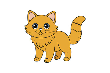 Cute Animal Vector art in Illustration on a White Background
