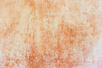 shabby washed out whitewash on orange wall texture and background