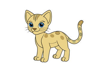Cute Animal Vector art in Illustration on a White Background
