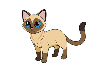 Cute Animal Vector art in Illustration on a White Background