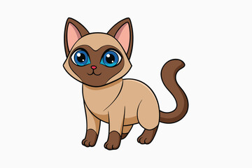 Cute Animal Vector art in Illustration on a White Background