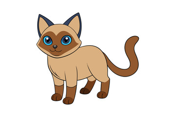 Cute Animal Vector art in Illustration on a White Background