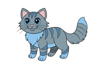 Cute Animal Vector art in Illustration on a White Background
