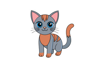 Cute Animal Vector art in Illustration on a White Background
