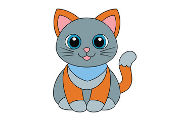 Cute Animal Vector art in Illustration on a White Background
