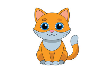 Obraz premium Cute Animal Vector art in Illustration on a White Background 